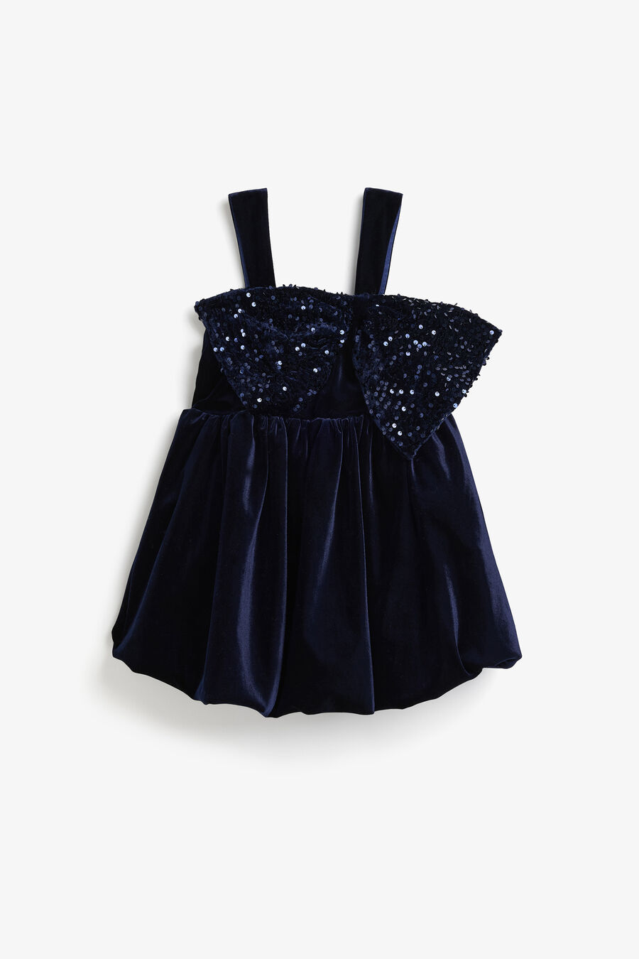 Girls Kirrily Velour Bow Dress