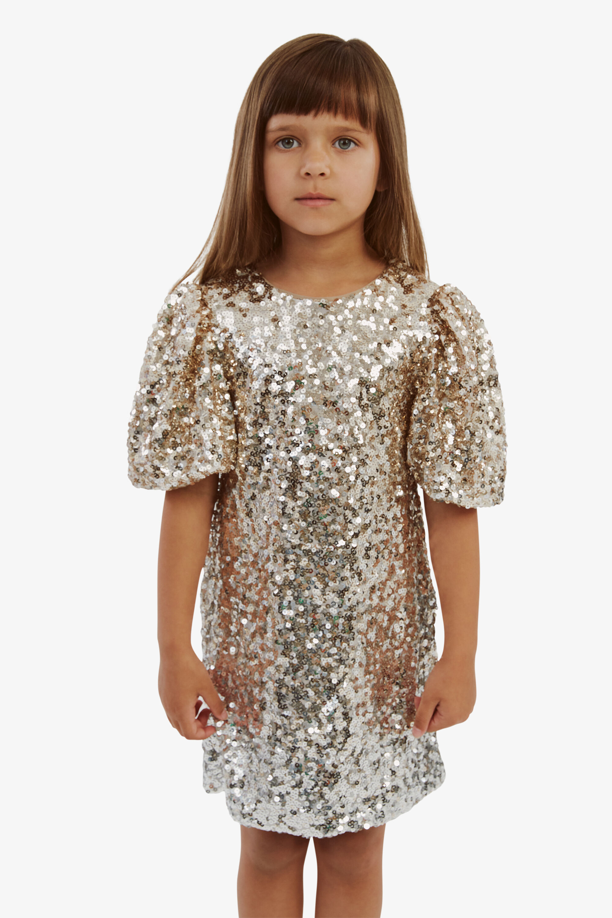 slim fit dress slacks Sequined Girls Party Dresses,Pink Birthday Dress,Junior Dress with Sleeves,JB00045, J16 / Purple main image 1