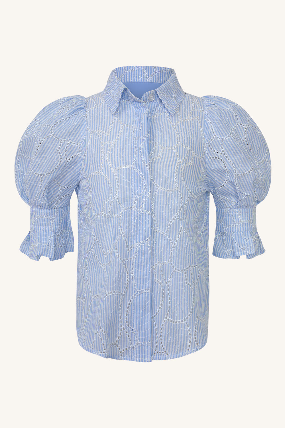 GIRLS MINI STRIPE SHIRT in colour GRAY DAWN