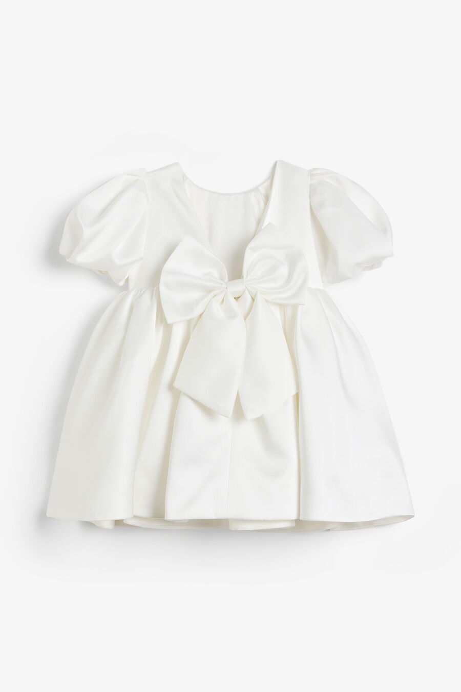 TAYLIN SATIN DRESS in colour Orchid White