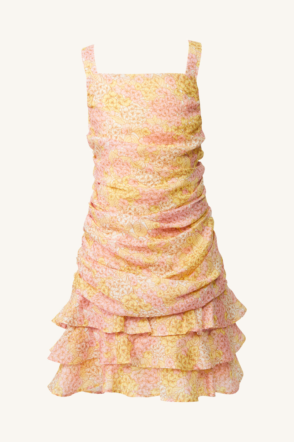 GIRLS MIKA FLORAL DRESS in colour EL N YELLOW