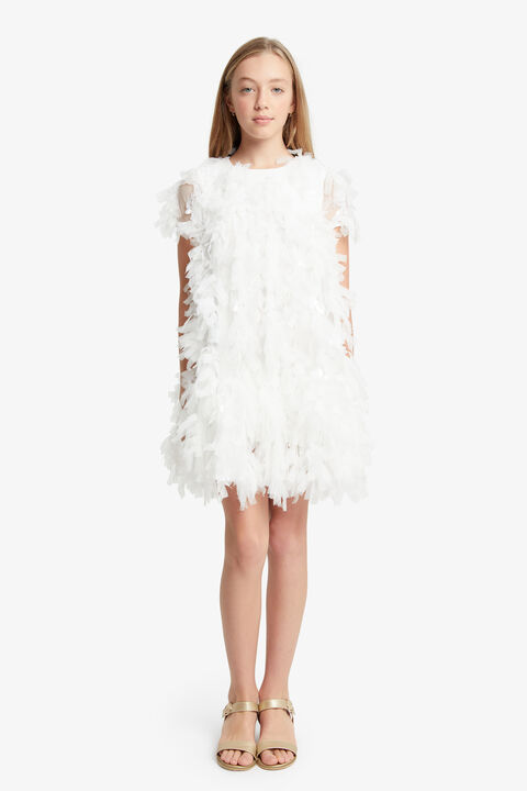 MALLORY TIERED DRESS in colour BRIGHT WHITE