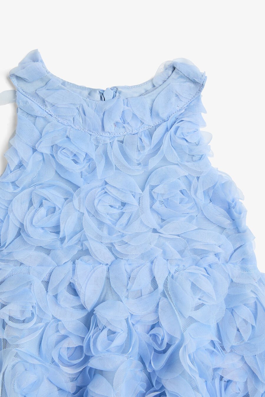 PIA ROSETTE DRESS in colour Blue