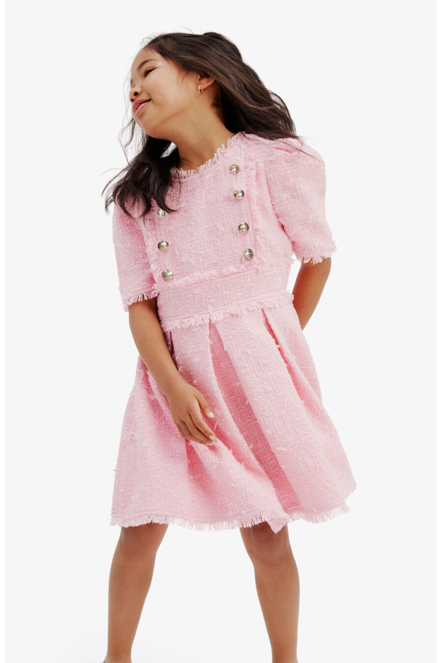Girls Brielle Boucle Dress