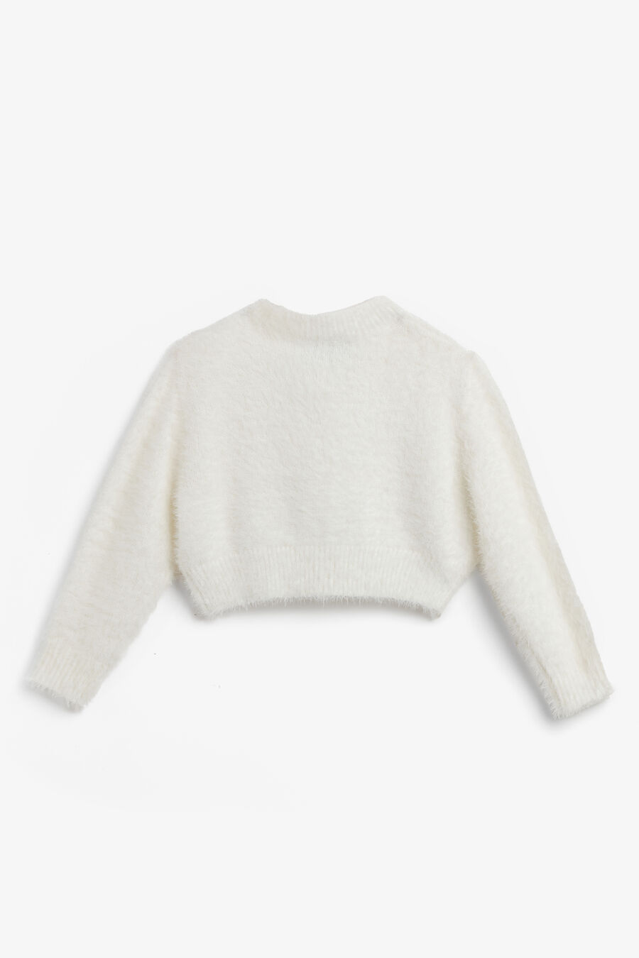 Girls Bell Sleeve Cardi in Ivory