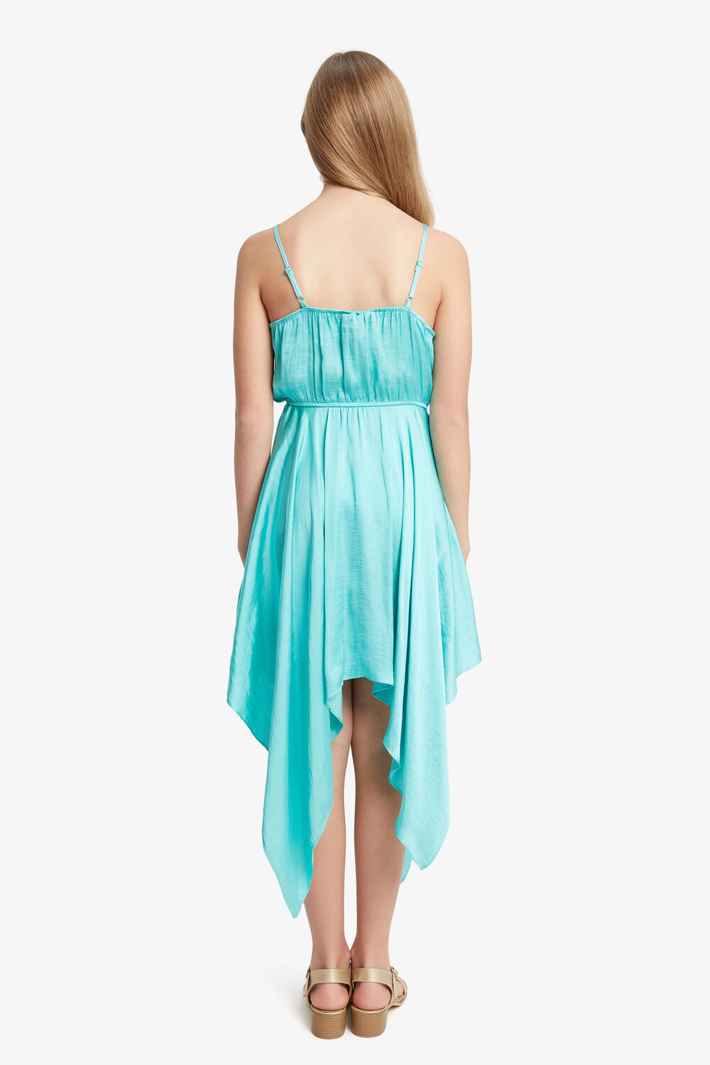 GIRLS ADDY HANKY DRESS in colour CLEARWATER