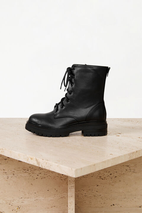 GIRLS ISABELLE LACE UP BOOT  in colour METEORITE