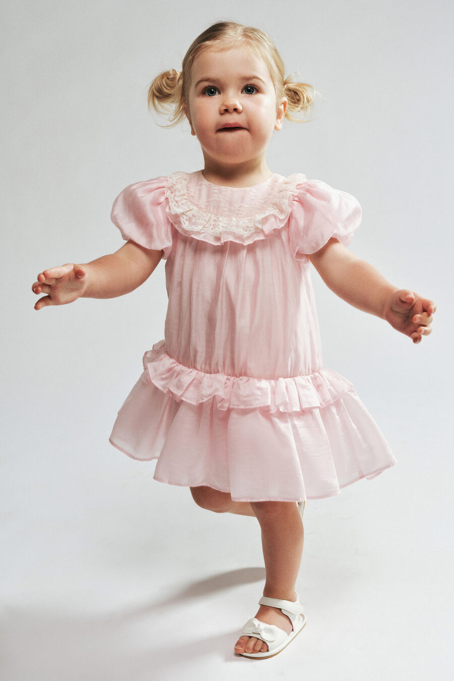 Baby Girl Gemma Lace Trim Dress