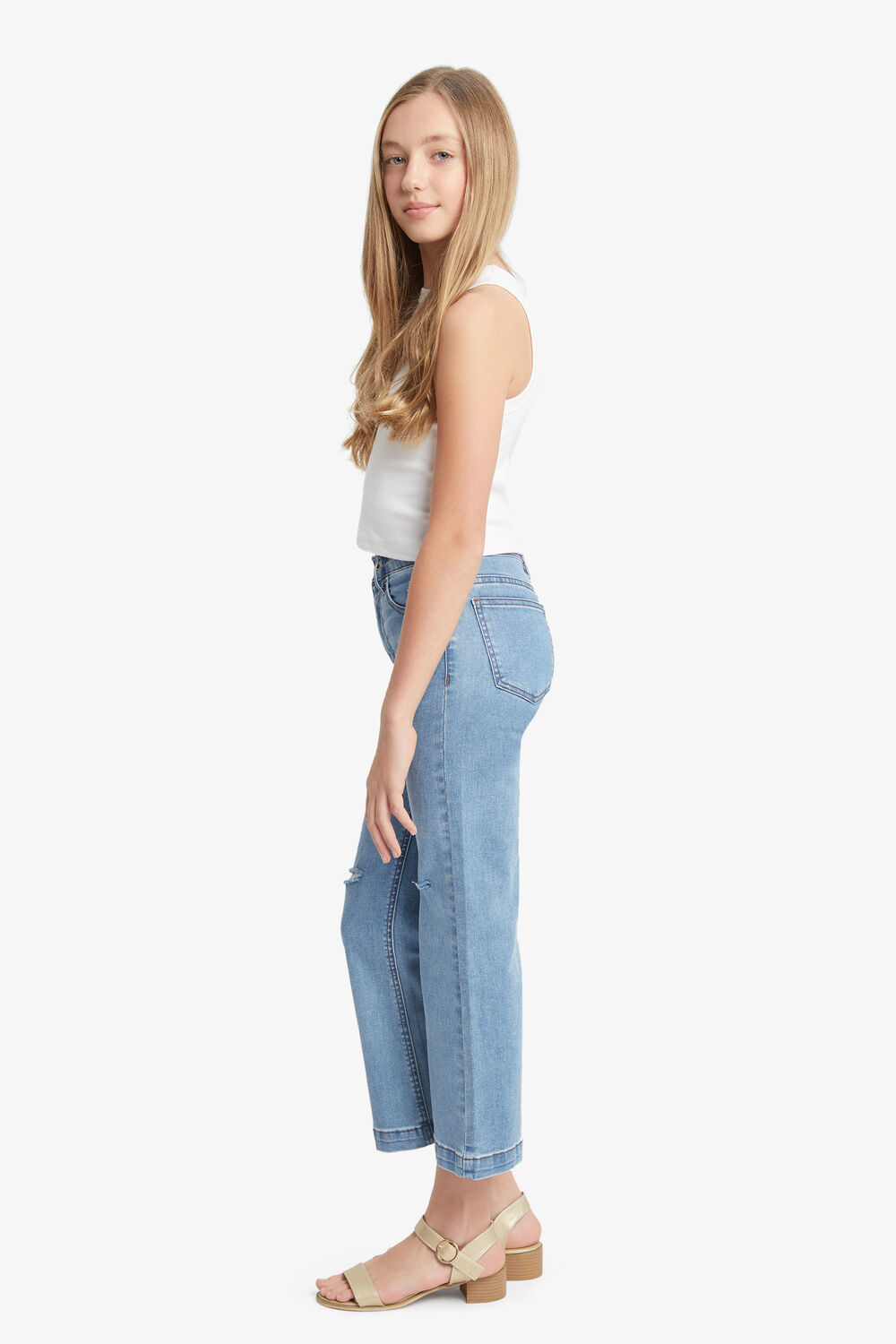 LORA WIDE LEG JEAN in colour TRUE NAVY