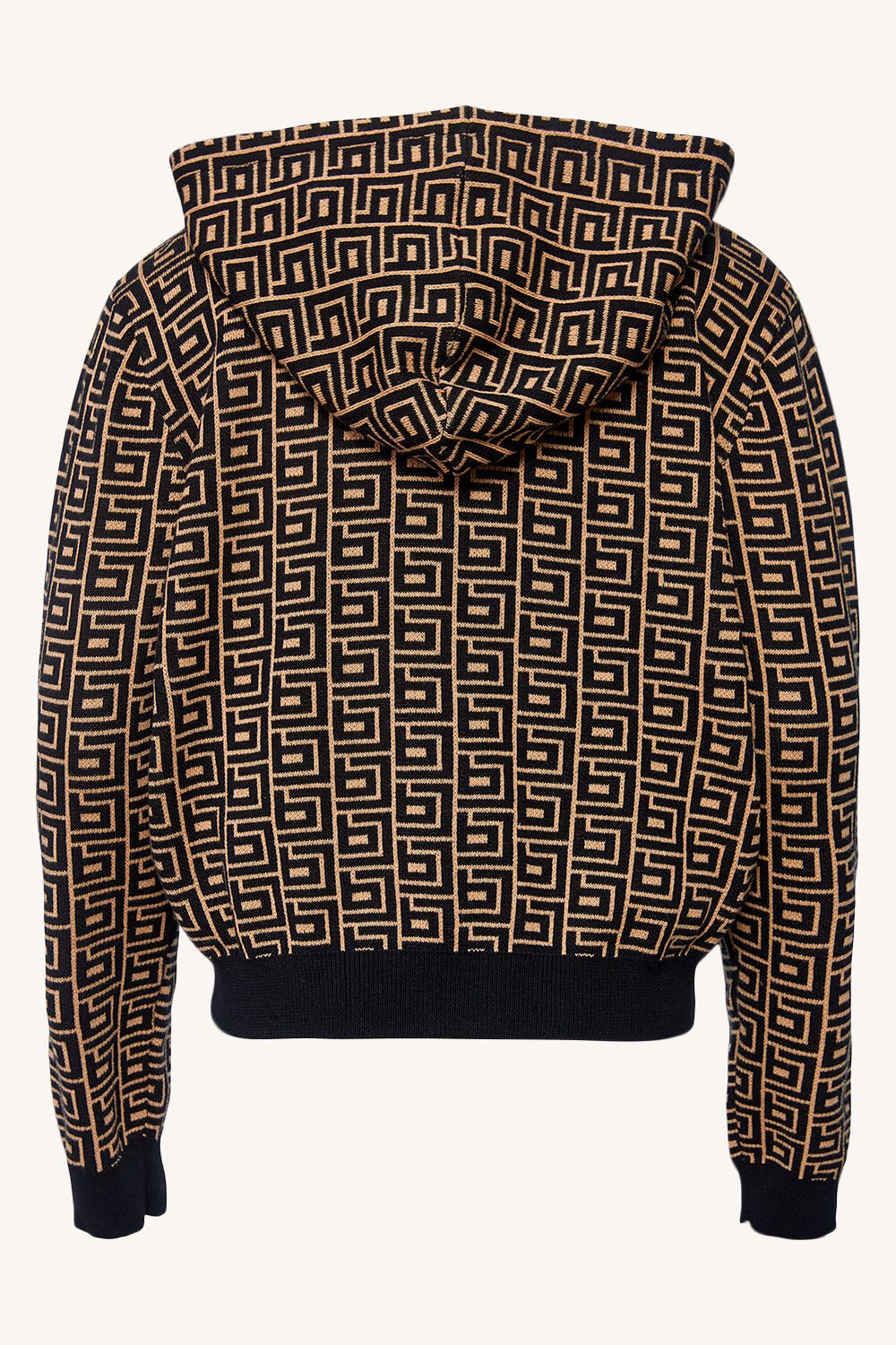 GIRLS BARDOT LOGO KNIT HOODIE in colour MOONLIGHT