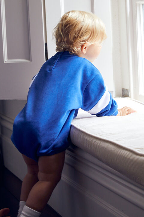 TRACK SWEATER GROW in colour DAZZLING BLUE