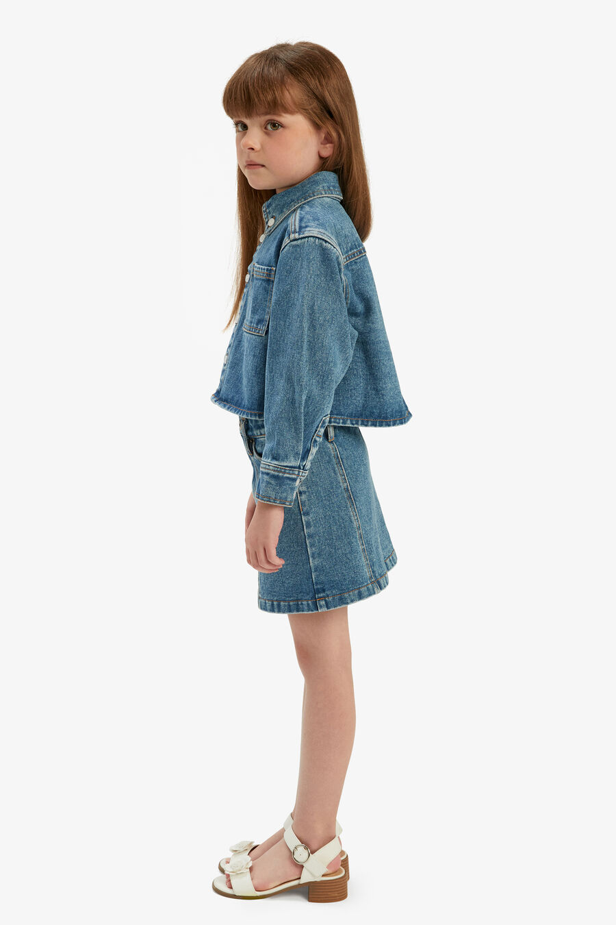 Girls Cairo Denim Mini Skirt