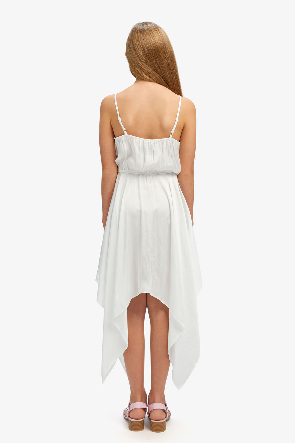GIRLS ADDY HANKY DRESS in colour BRIGHT WHITE