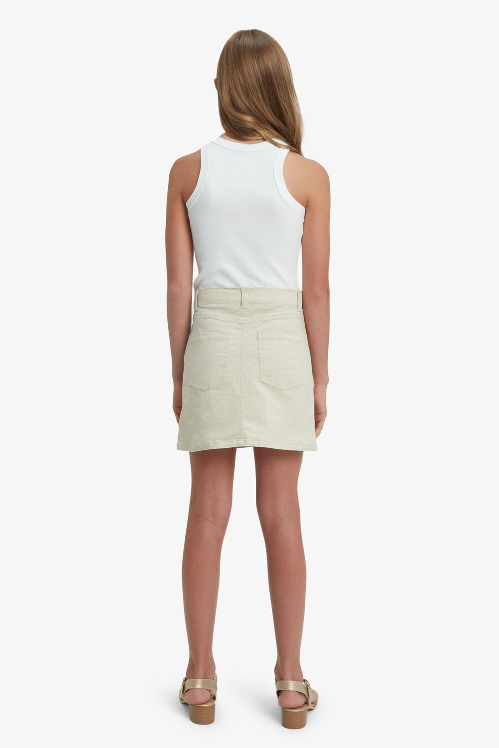 BECCA CARGO SKIRT in colour TAN