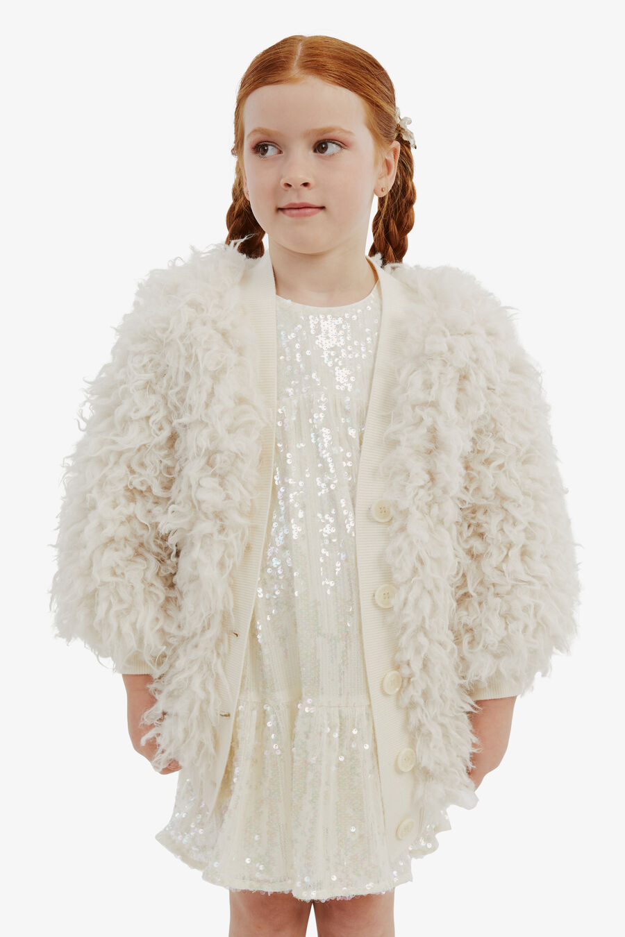 Girls Jessie Fluffy Cardi