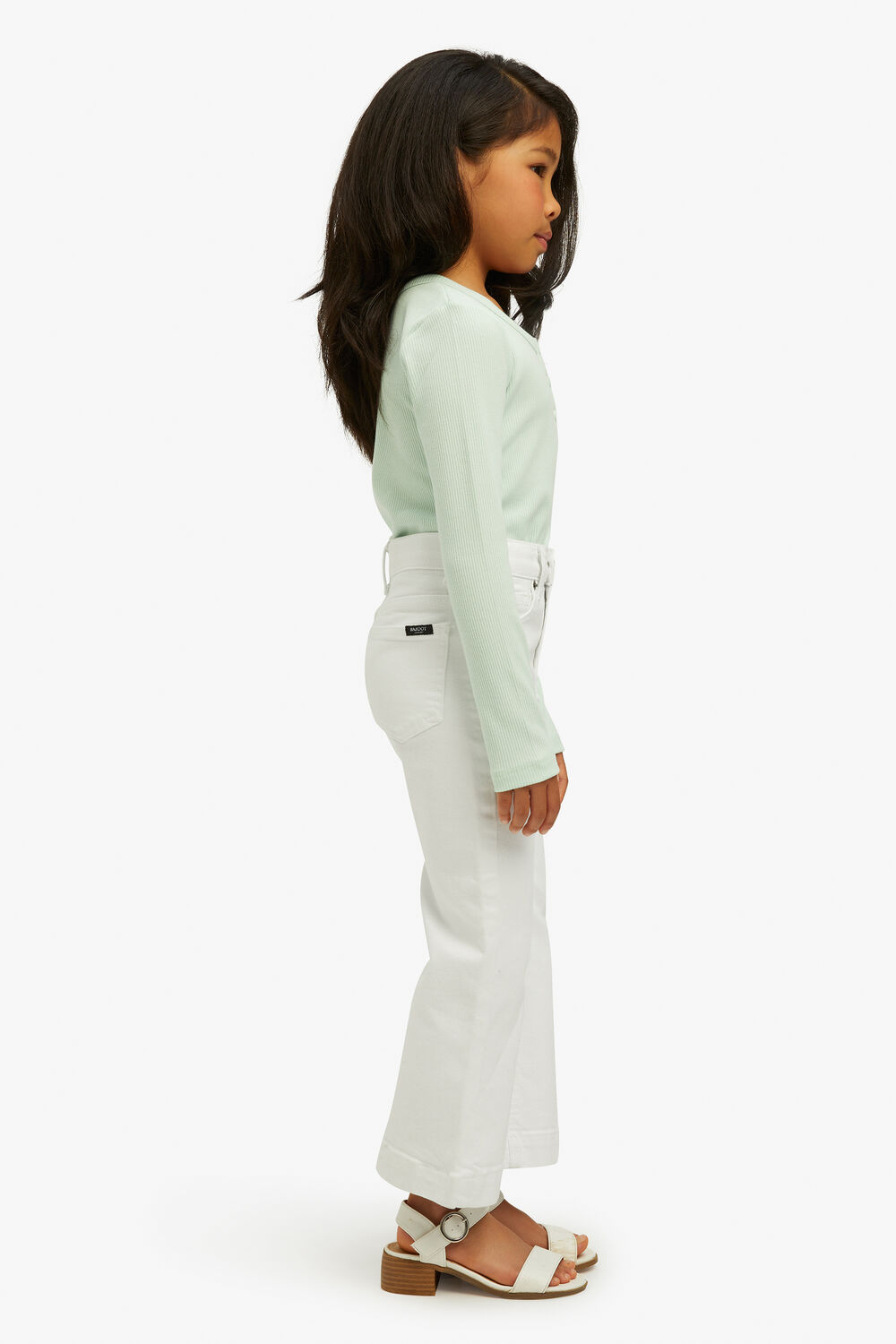 GIRLS LORA WIDE LEG JEAN in colour CLOUD DANCER