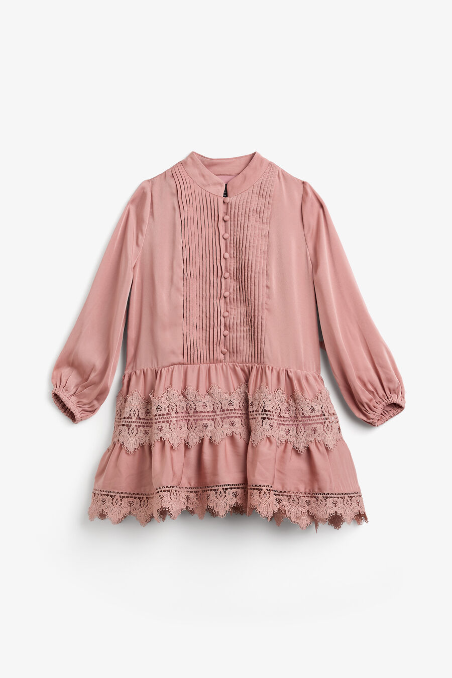 Girls Anie Satin Shirt Dress