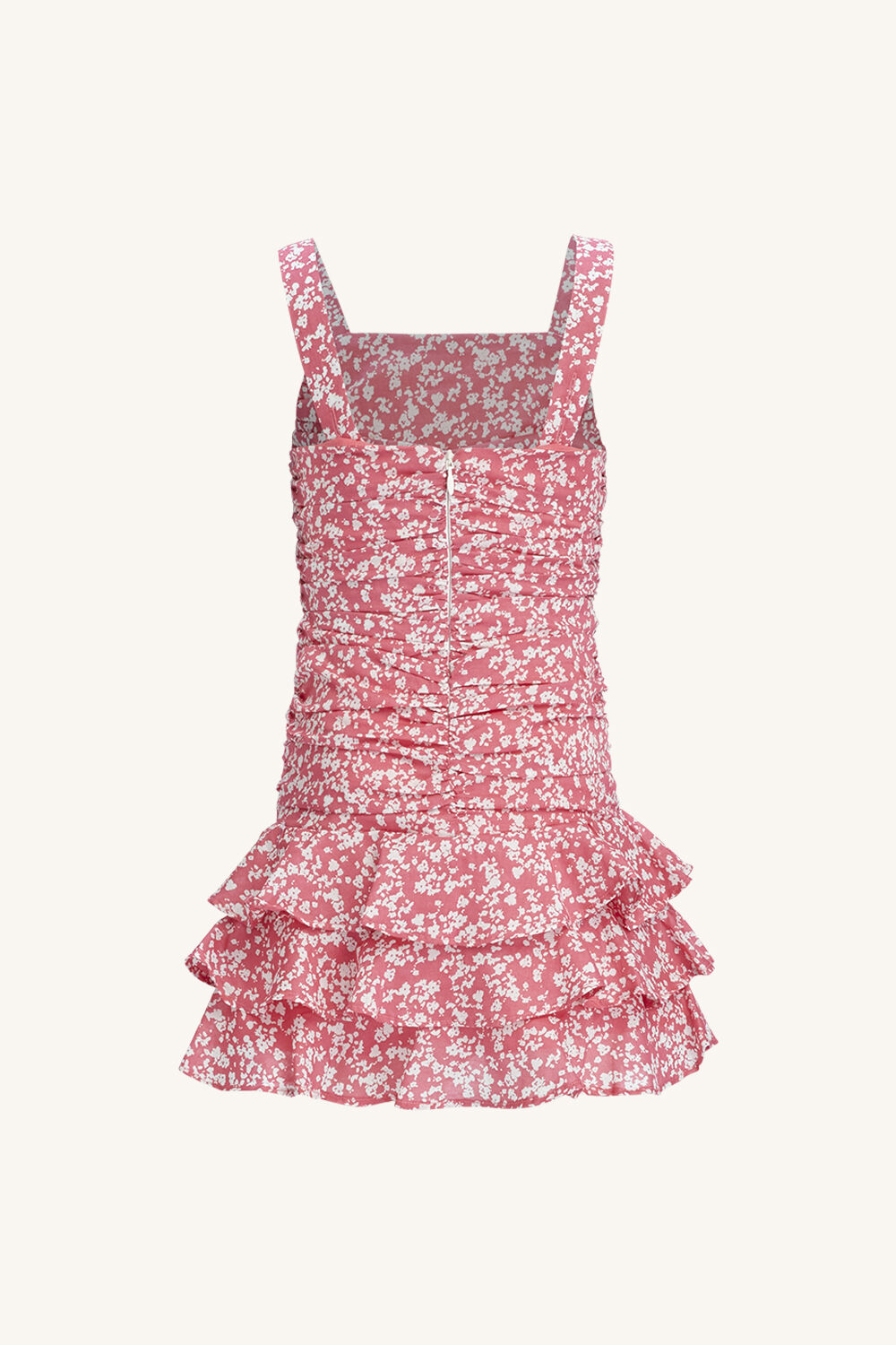 MIKA FLORAL DRESS in colour PEACH WHIP