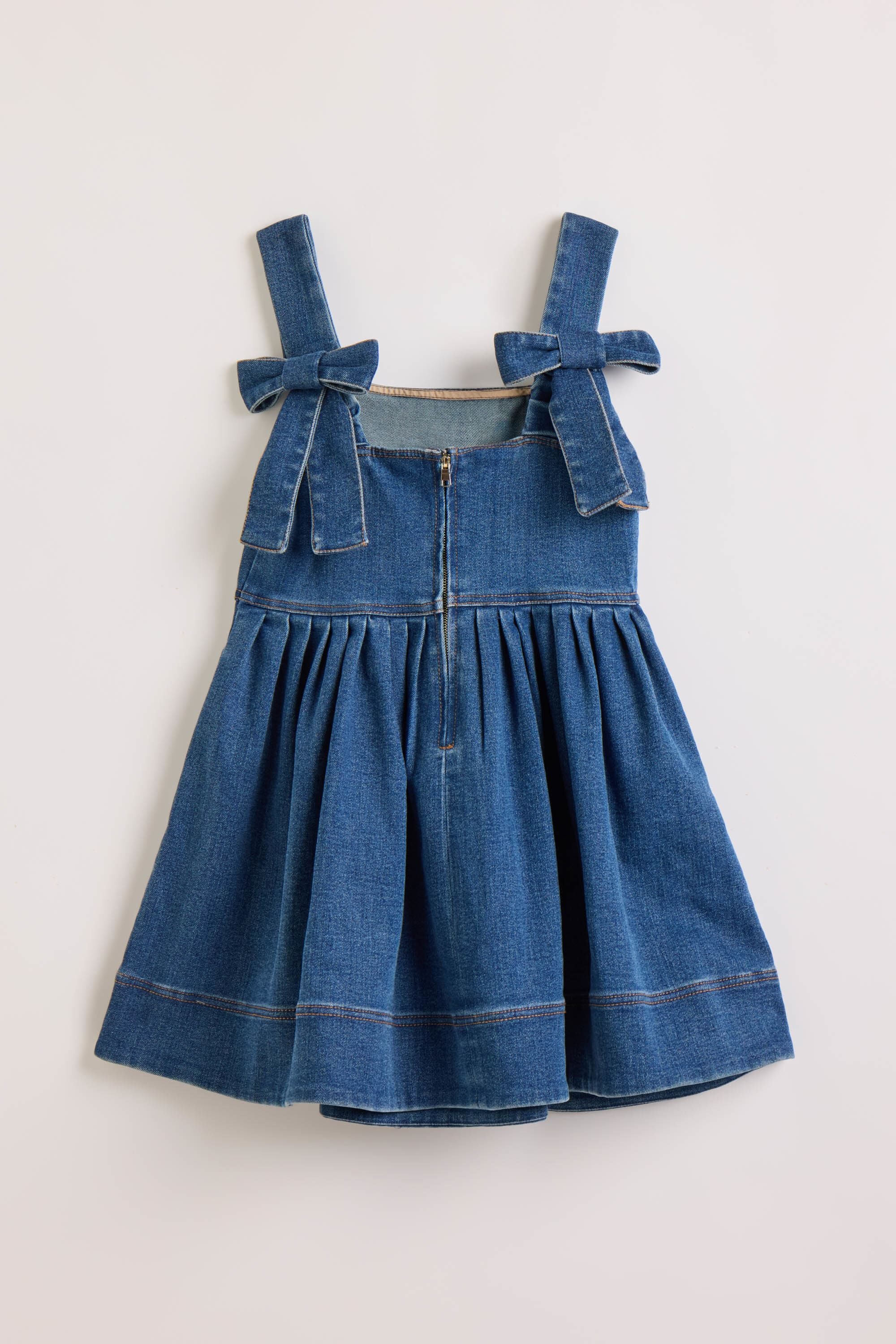 Girls Catalina Mini Denim Dress In Denim Blue | Bardot Junior Girls Catalina Mini Denim Dress In Denim Blue | Bardot Junior