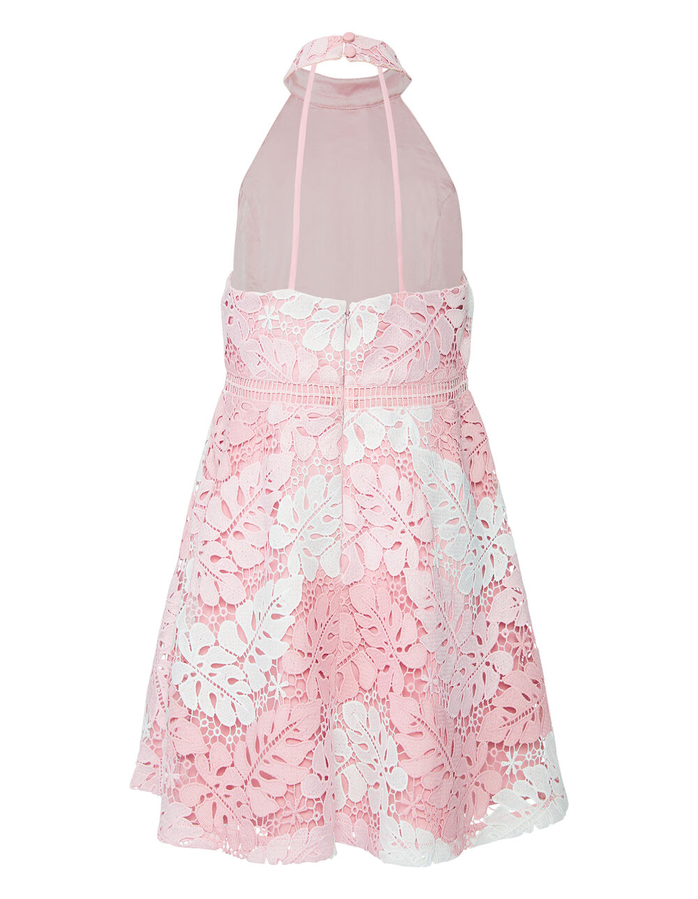 GEMMA TWO TONE LACE DRESS in colour CLOUD DANCER