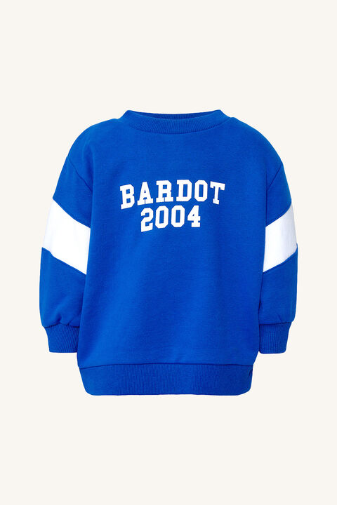 BABY GIRL OVERSIZED TRACK SWEATER in colour DAZZLING BLUE