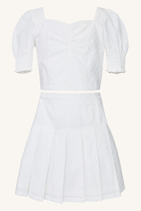 GIRLS ELLIE MINI SKIRT in colour BRIGHT WHITE