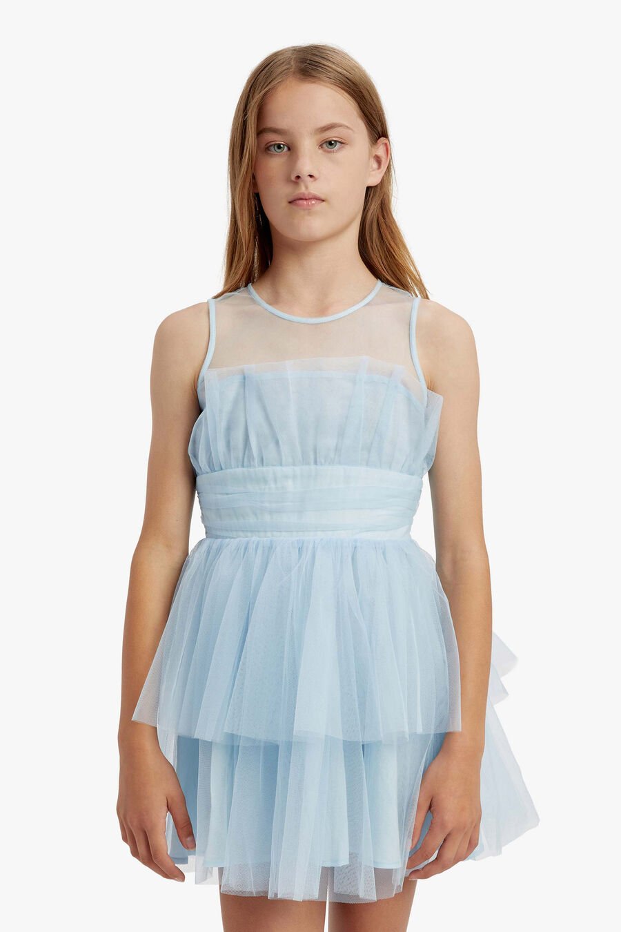 Girls Fallon Tulle Mini Dress