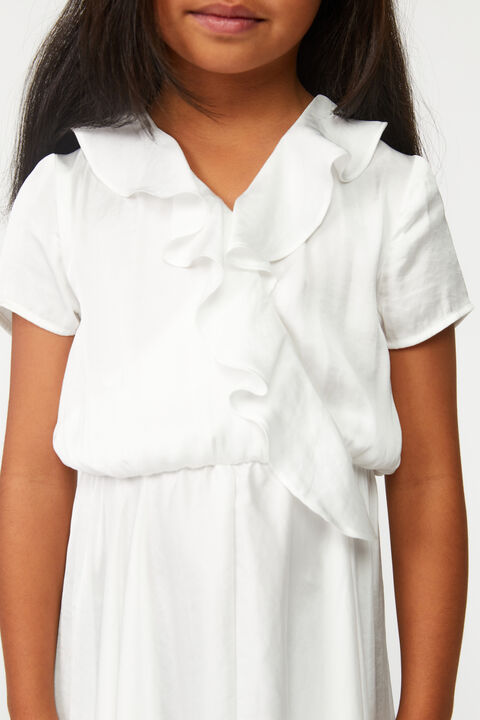 GIRLS CARTER HANKY DRESS in colour BRIGHT WHITE