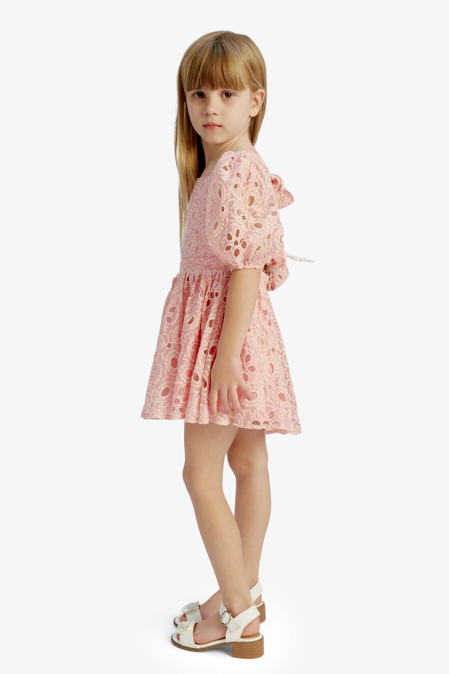Girls Margo Broderie Mini Dress