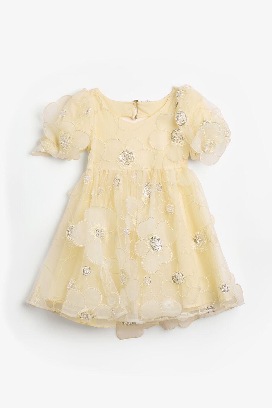 Girls Jamie Flower Heart Mini Dress