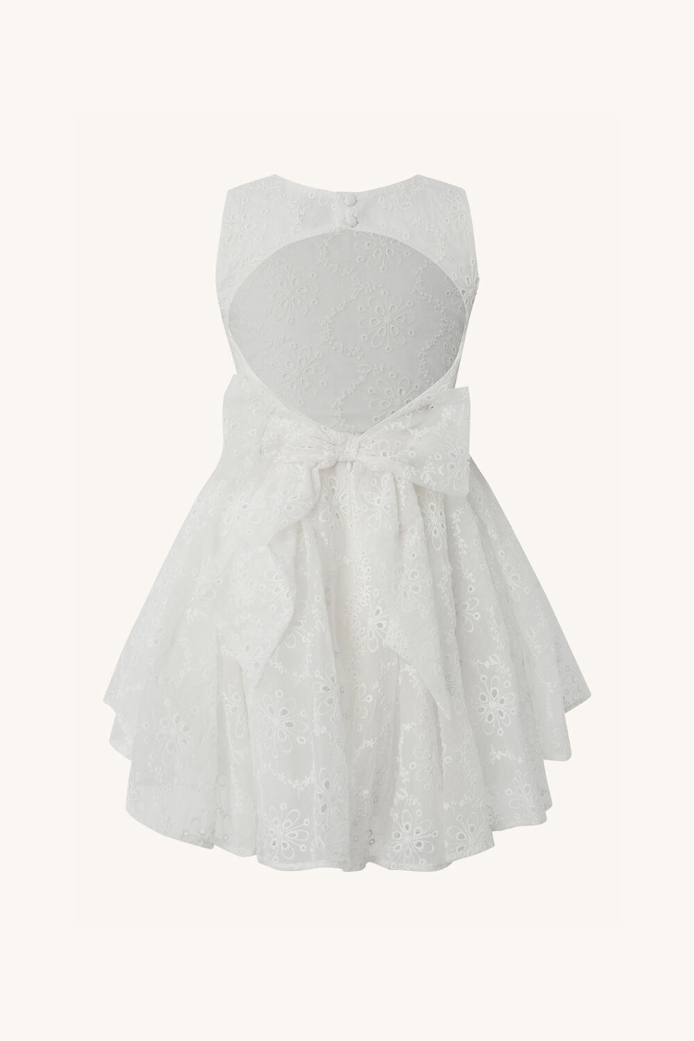 baby girl millie mini dress in colour CLOUD DANCER