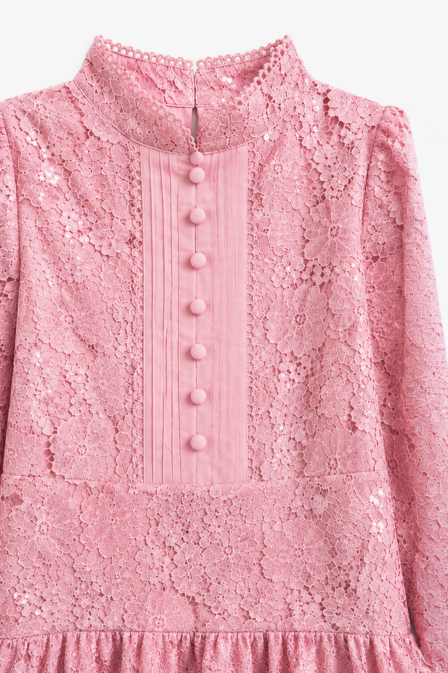 TAMARA SEQUIN LACE DRESS in colour Pink
