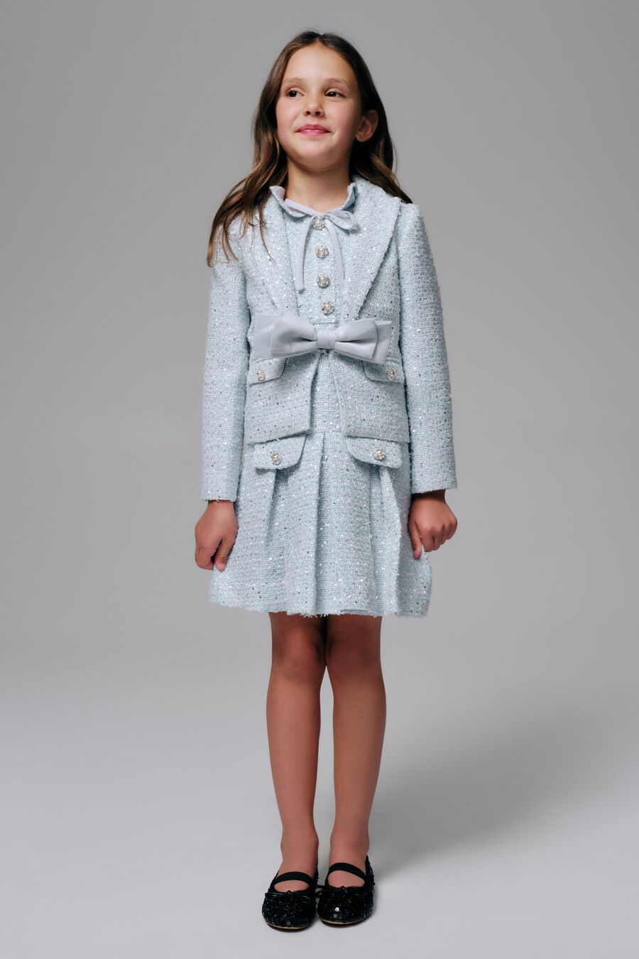 Girls Enes Boucle Jacket