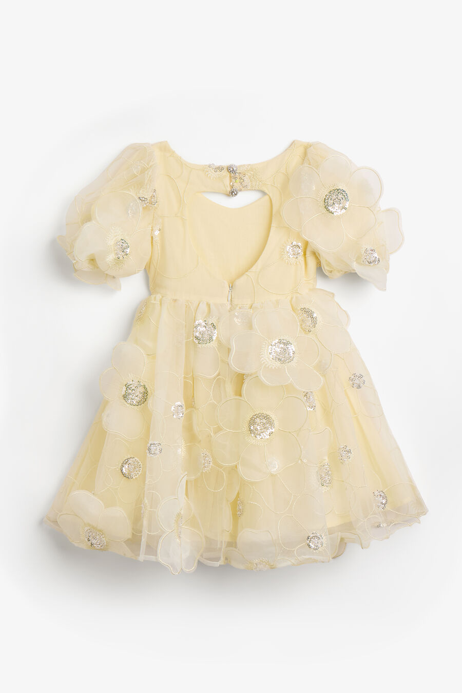 Girls Jamie Flower Heart Mini Dress