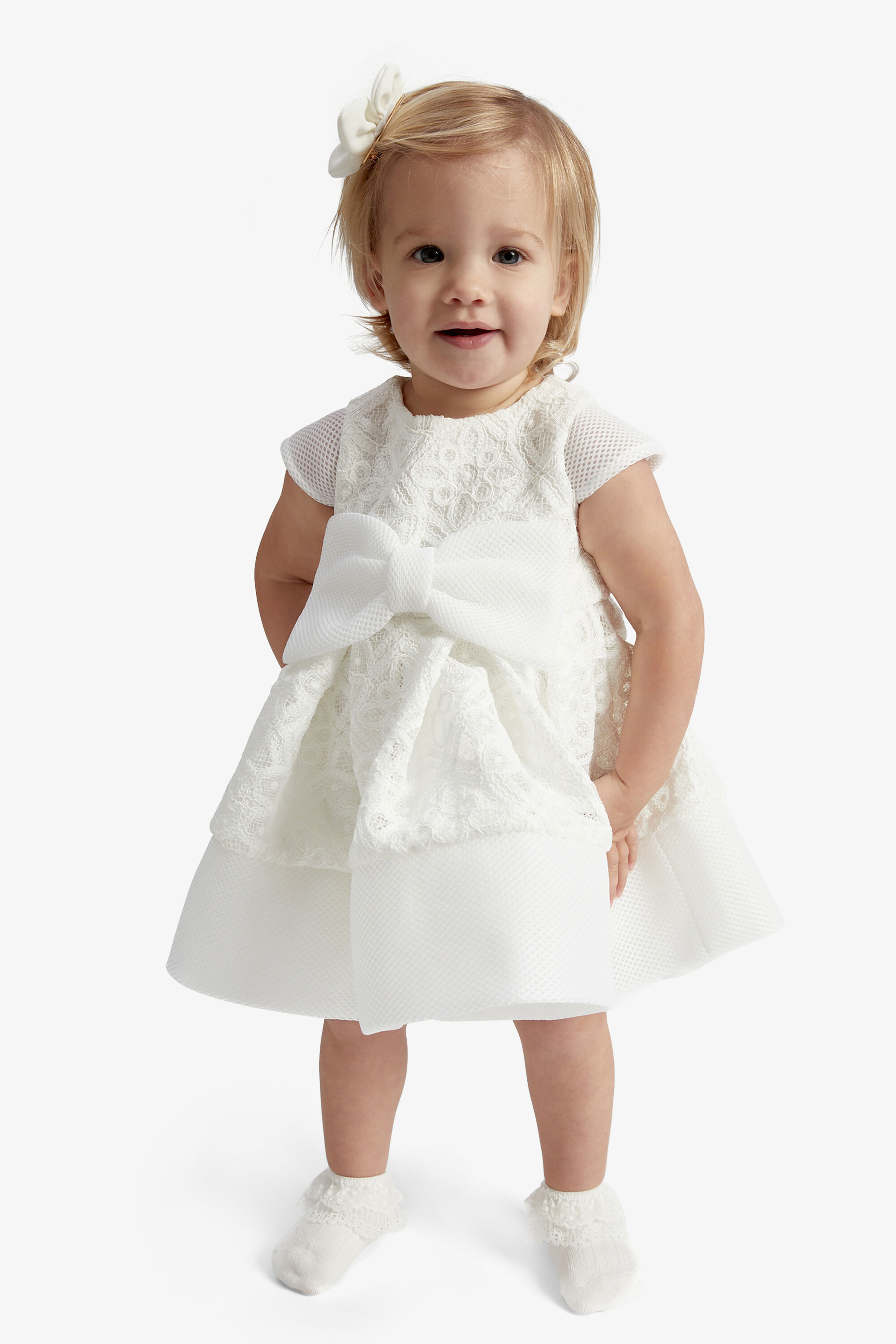 Baby girl white summer dress top