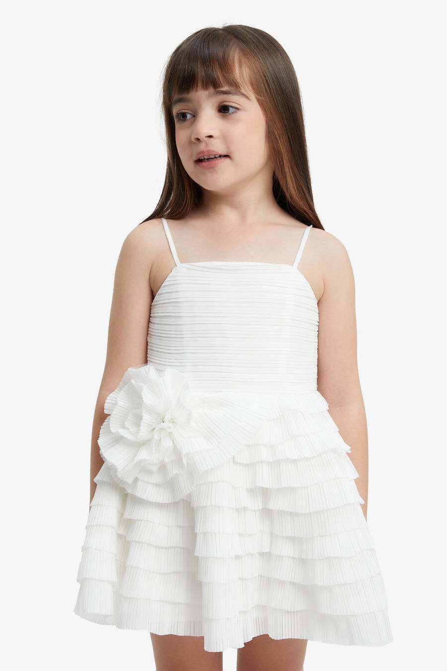 Girls Ginger Plisse Dress