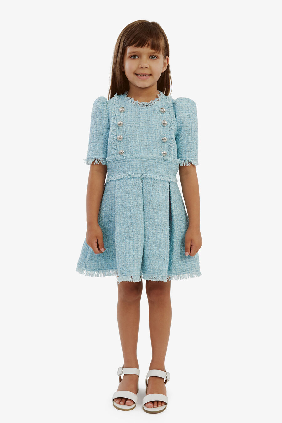 Girls Brielle Boucle Dress