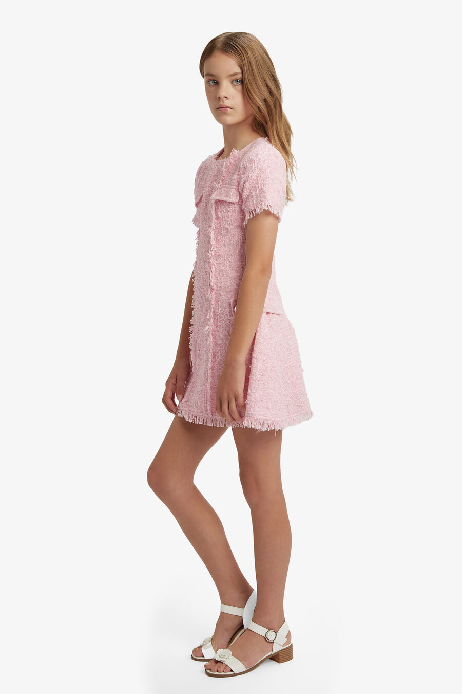 Girls Sutton Boucle Dress