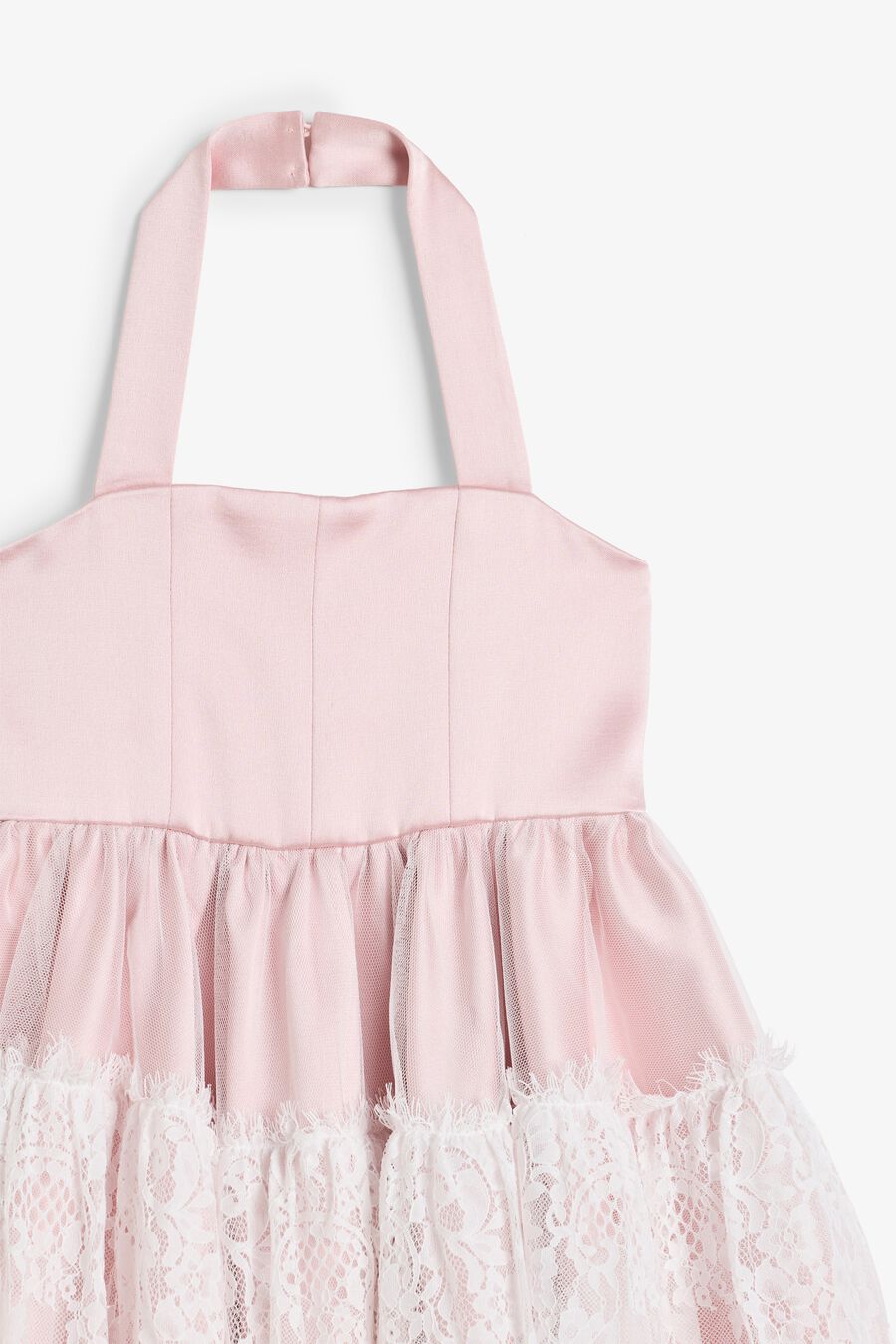 Girls Elizabeth Lace Trim Dress