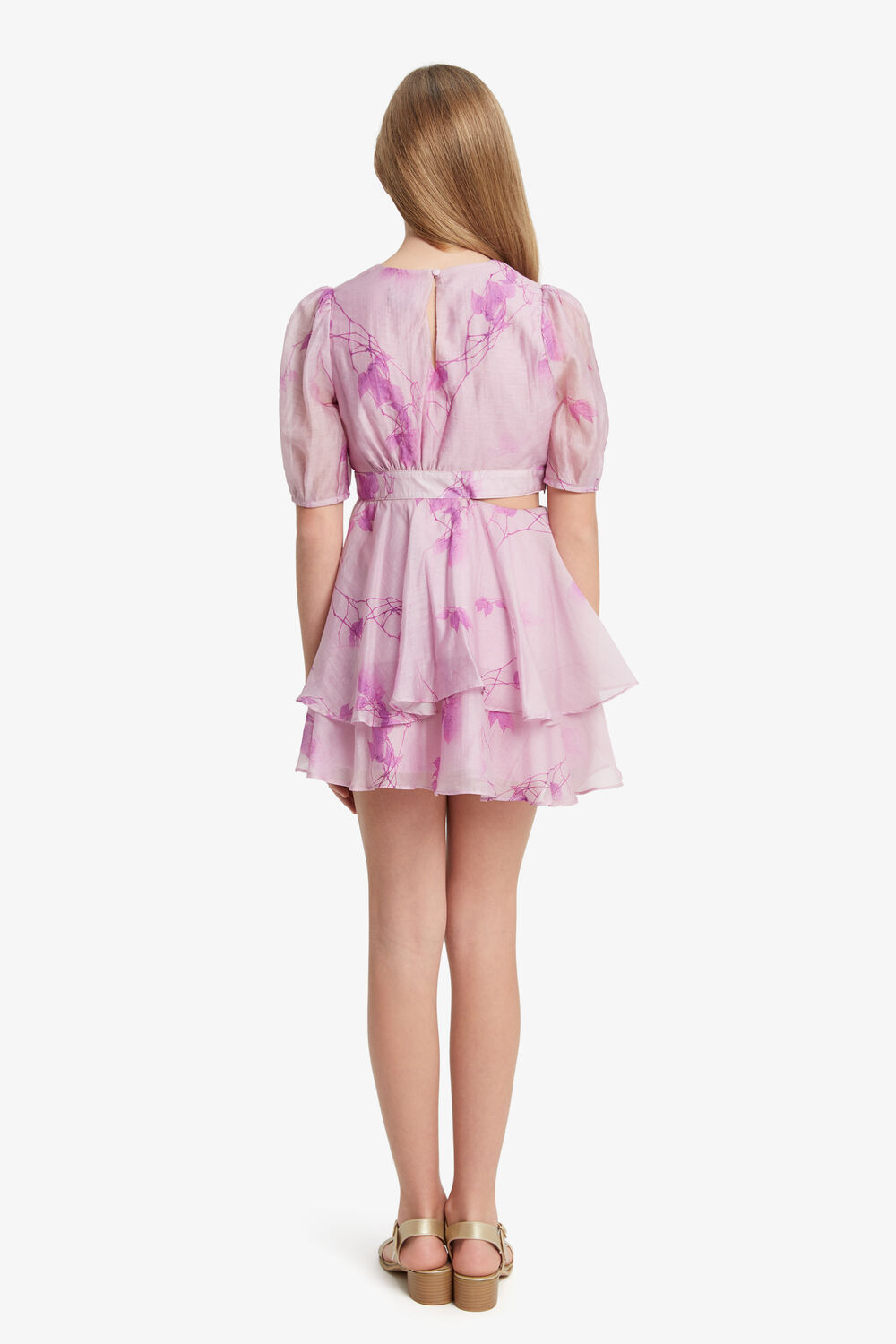 SUKI MINI DRESS in colour VIOLET TULIP