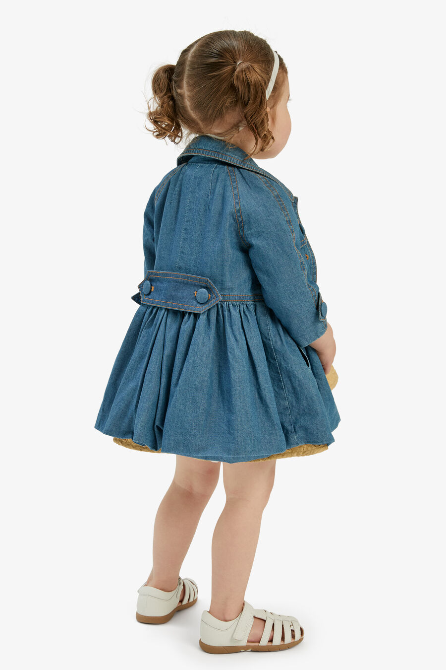 Baby Girl Mia Chambray Trench
