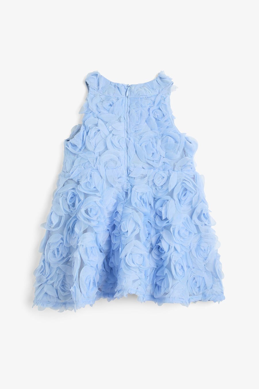 PIA ROSETTE DRESS in colour Blue