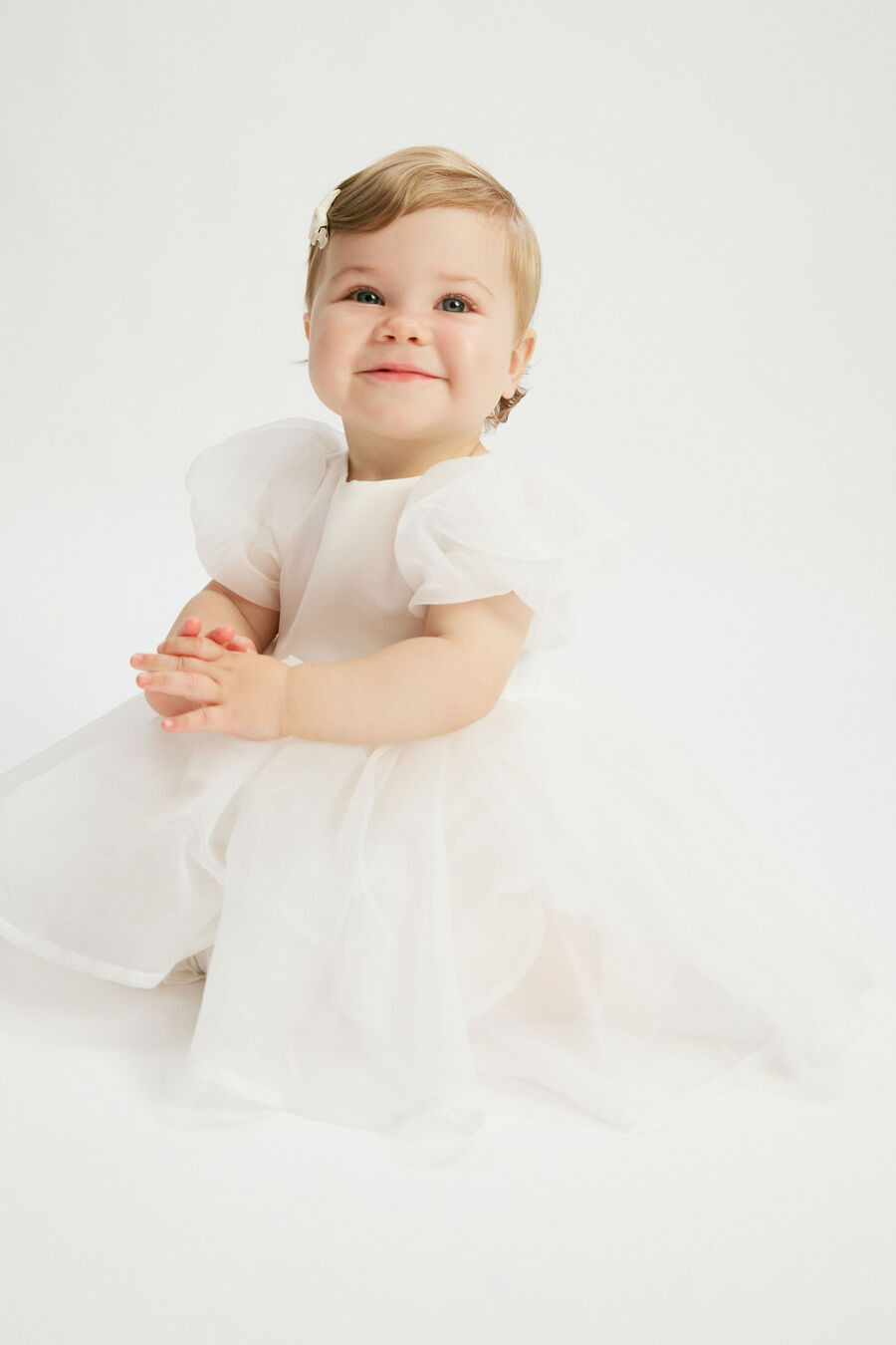 JULIET ORGANZA MINI DRESS in colour Orchid White
