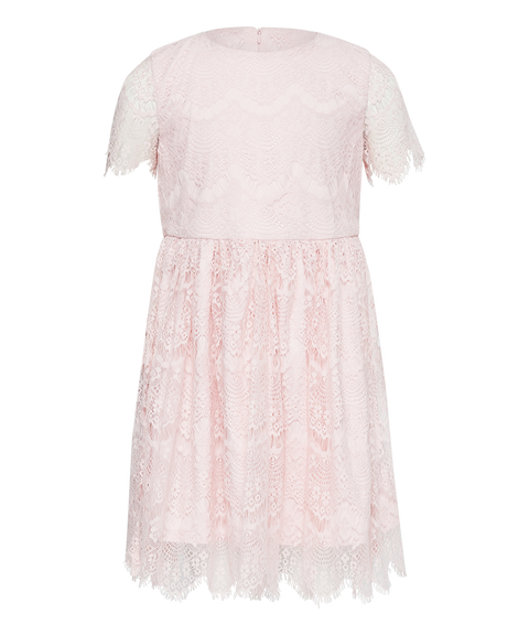 GIRLS MARGOT LACE DRESS in colour POTPOURRI