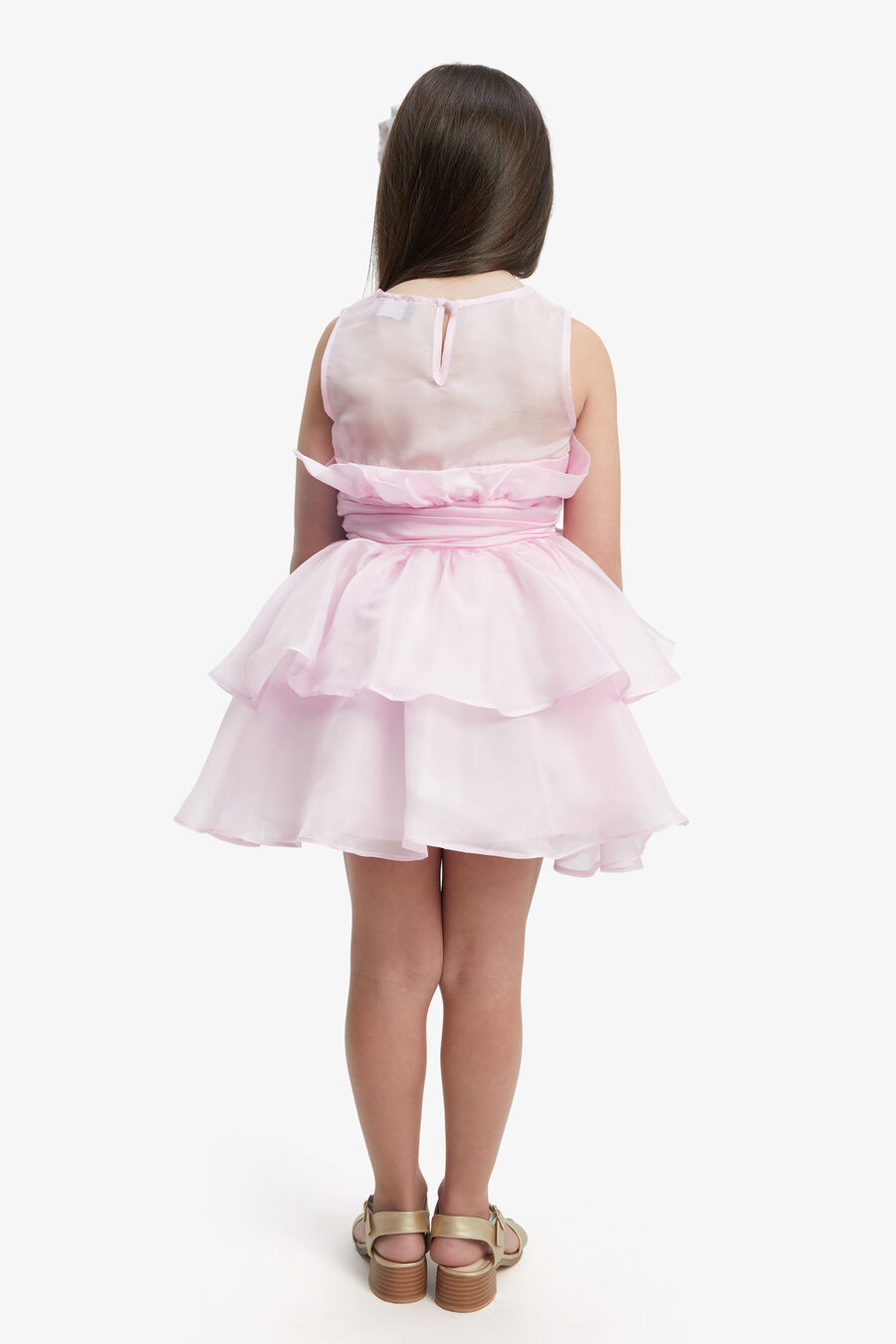 Girls Fallon Organza Mini Dress