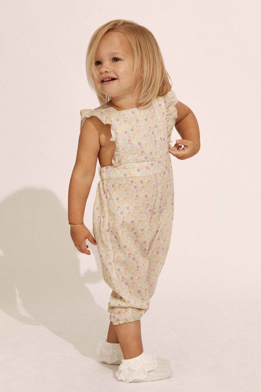 Baby Girl Estelle Ditsy Overall