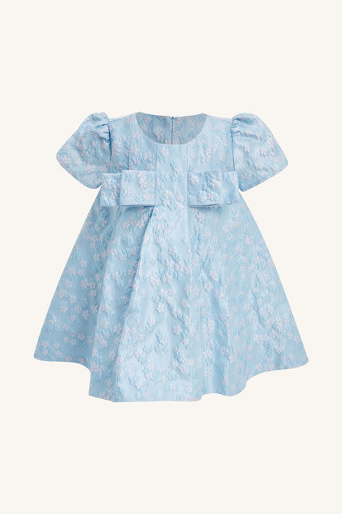 MEADOW BOW DRESS in colour BABY BLUE