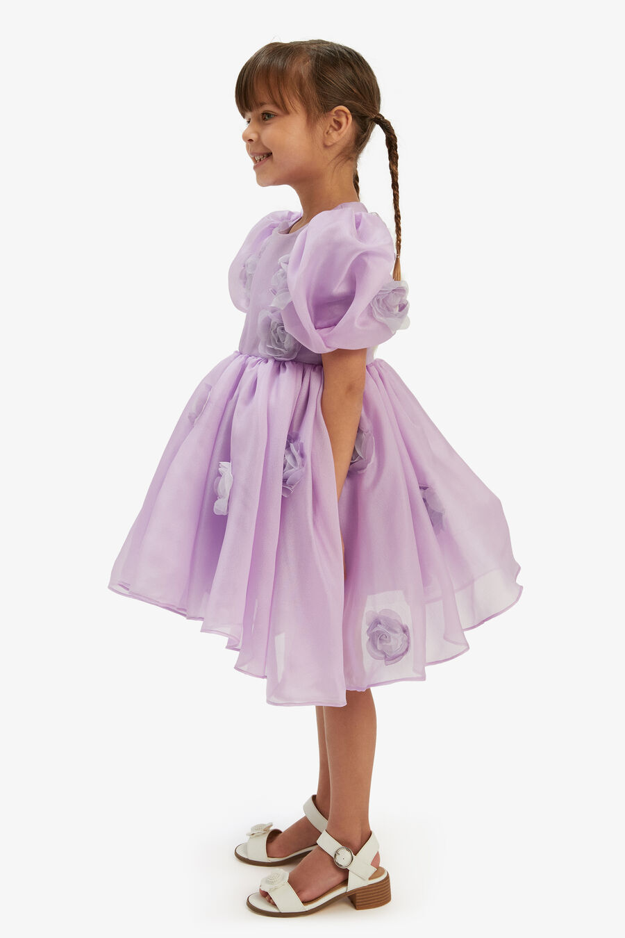 Girls Juliet Rosette Mini Dress