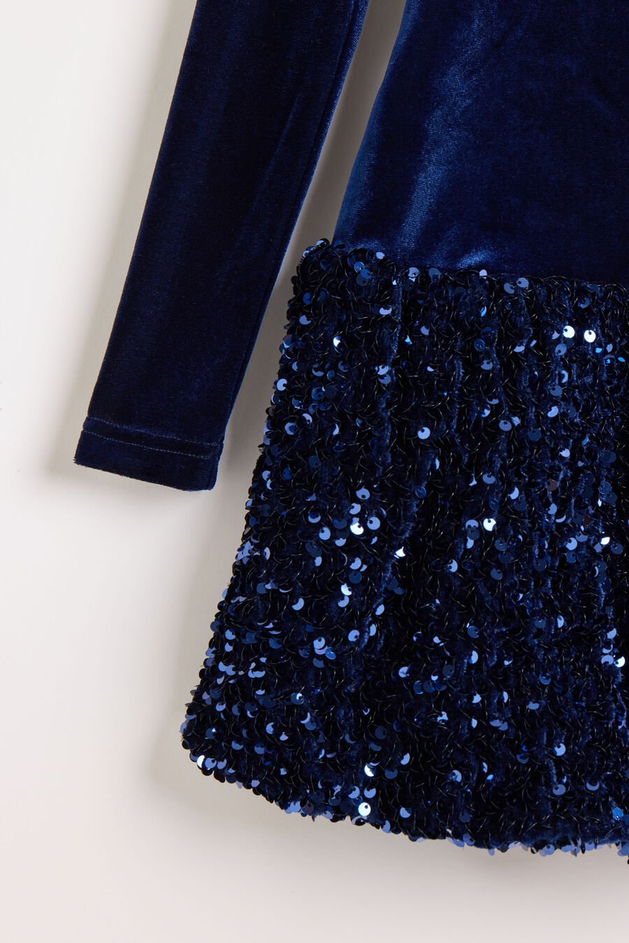 ANDI MINI BUBBLE DRESS in colour Navy