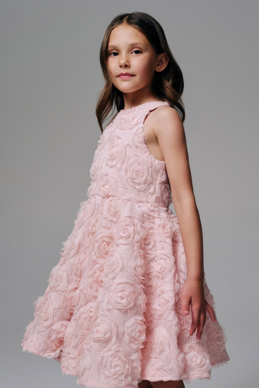 Girls Emily Rosette Dress